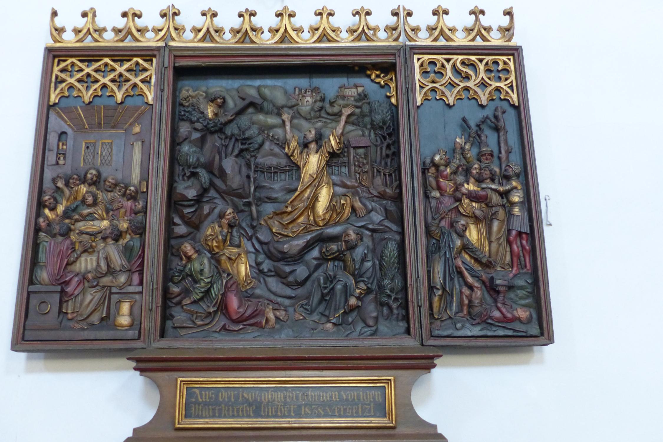 Das Flügelretabel aus Alt-St. Martin, die Christi-Angst-Tafel, entstand um 1520.